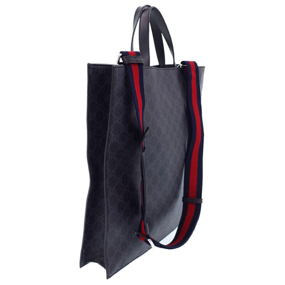 Gucci TIGER GG Supreme Cat Black Night GG Tote Soft Canvas Courrier Bag